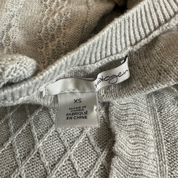 **HALOGEN* Gray Long Sleeve Sweater Size XS - Picture 7 of 8